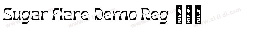 Sugar Flare Demo Reg字体转换